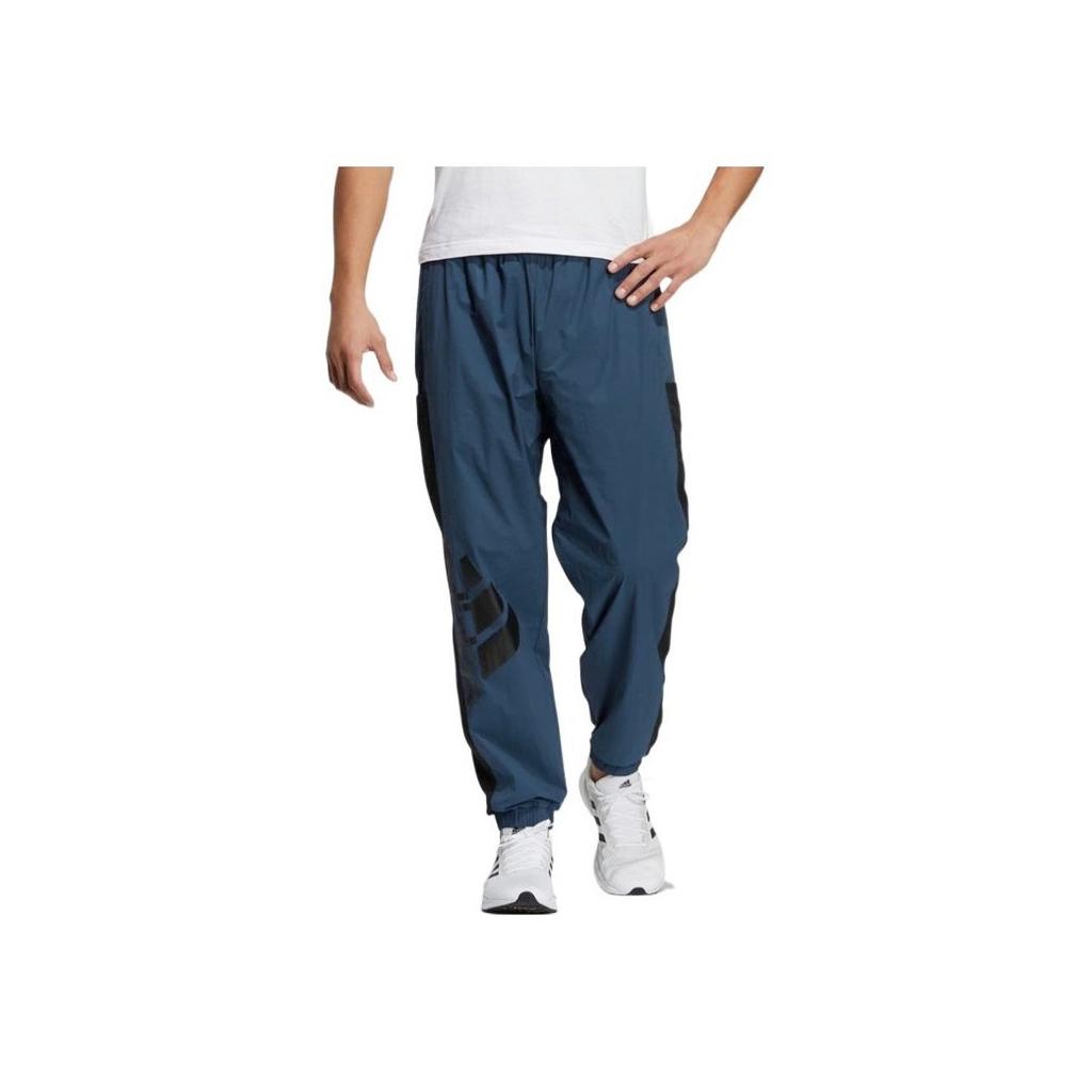 Adidas Pánské modré tepláky s logem z prošívaných písmen GN0783