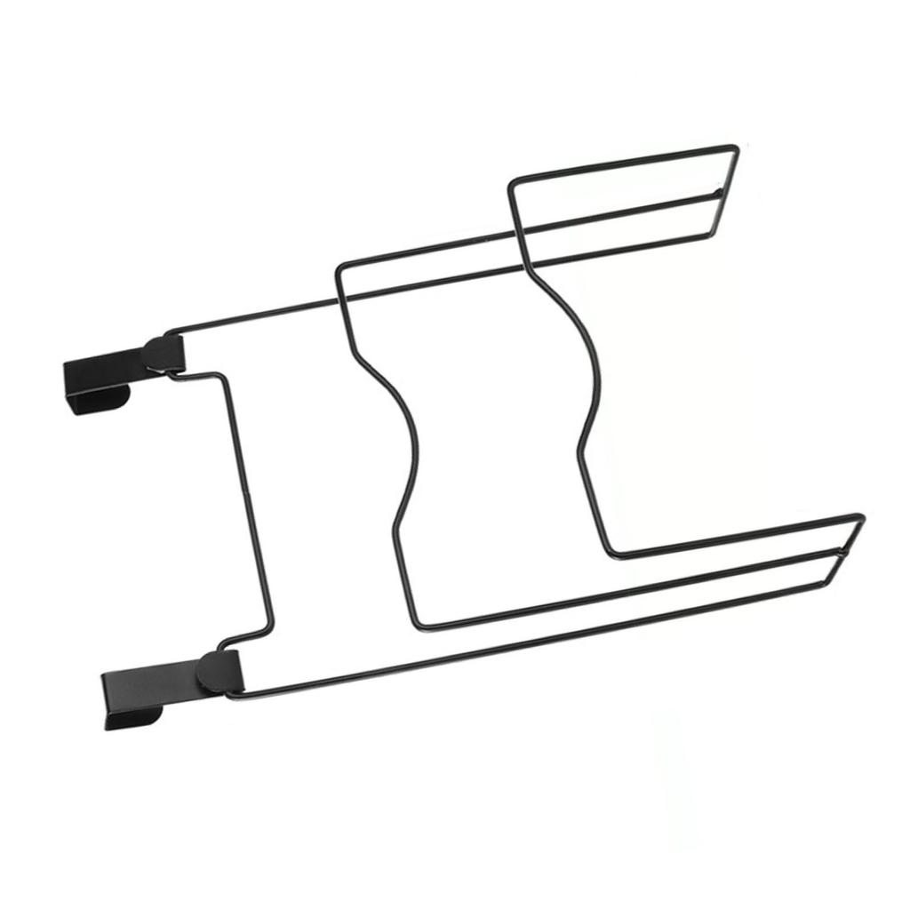 Pot Lid Holder Wall Mount Drainage Design Stylish Sturdy  Multifunctional Pot Lid Rack for Ki