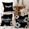 Luxusní D-Denims T-Tears-S Povlak na polštář Polštářovka Čalounění Pohovka Dekorační polštář Domácí dekorace Polštářov