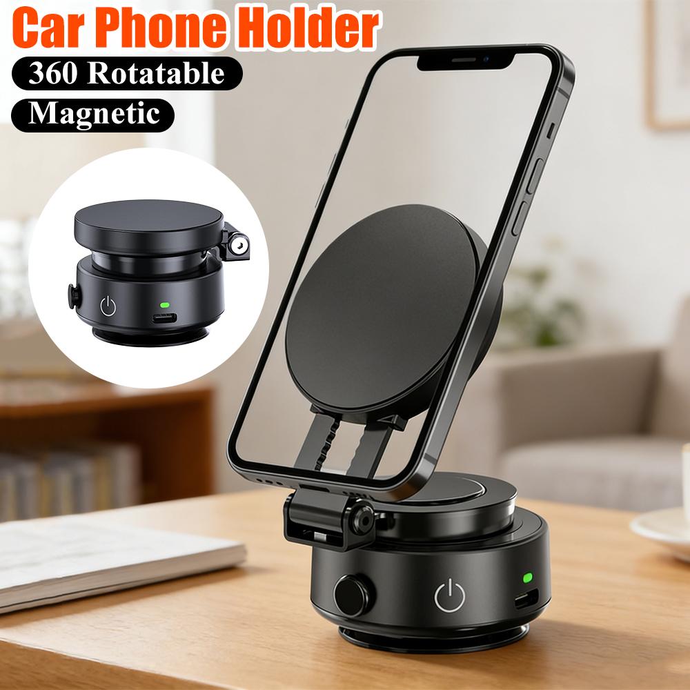 For Magsafe Magnetic Vacuum Car Phone Holder 360° Rotatable Folding Intelligent Car Mount Magnetic Car Stable Holder for iPhone