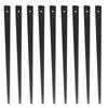 Staircase Metal Balusters, 820x25x5mm Flat Aluminum Alloy Decorative Banister Spindles, 51 Pack Deck Baluster with Screws, Classic Hollow Deck Railing