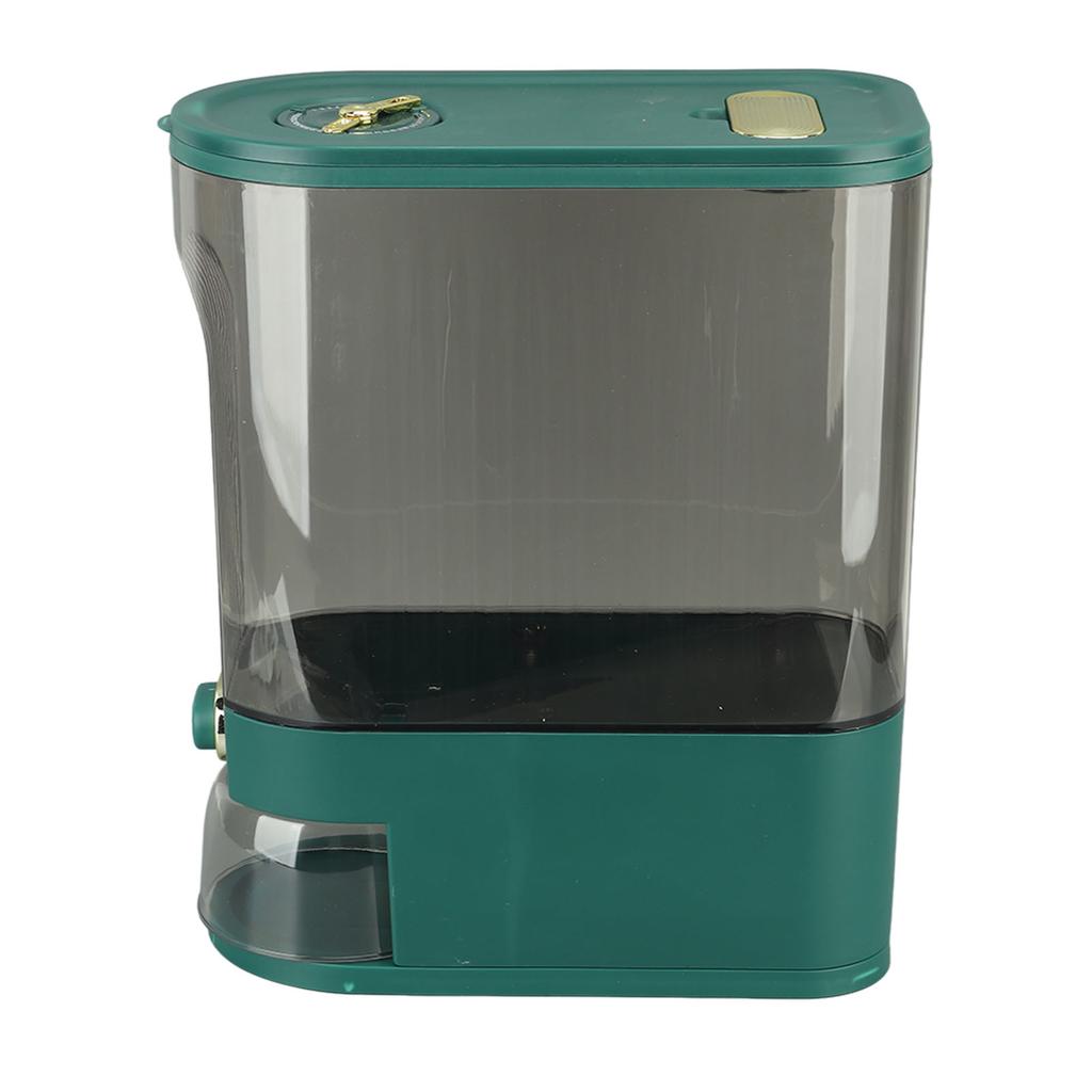 Rice Dispenser PET PP Sealed Grain Bucket Dry Food Storage Container with Measuring Cup for Kitchen