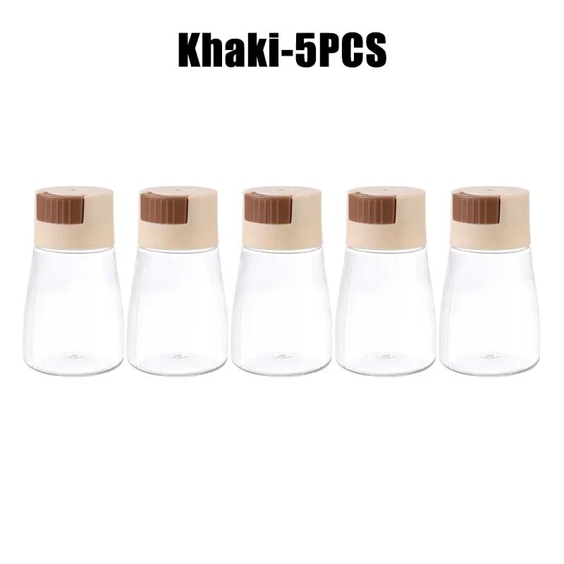 Precision Salt Control Dispenser Sealed Quantitative Seasoning Jars Press Design Spice Storage Containers for Kitchen Cooking