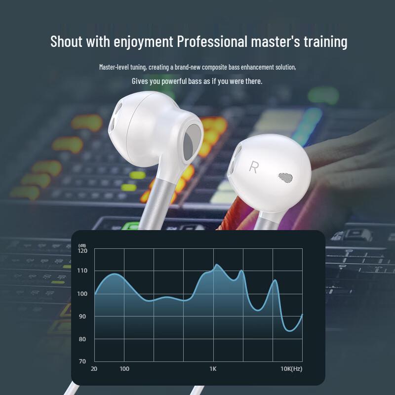 Deyu Wired Type-C Earphones with ANC for Samsung Galaxy