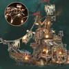 Puzzle en Papier 3D Bâtiments Tridimensionnels Baie des Pirates Tortuga Modèle Puzzle DIY Jouets d'Assemblage pour Enfants Cadeaux de Noël Casa