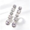 Fashion Copper Alloy Zircon Jewellery Drop Earrings For Women Wedding Party Gifts