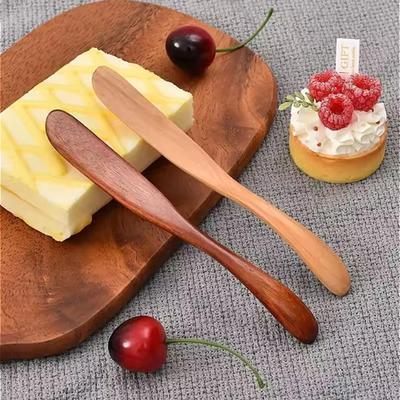 1 Pcs Butter Wooden Knife Kitchen Cheese Spatula Breakfast Bread Marmalade Tableware Retro Classic Cooking Flatware Accessories