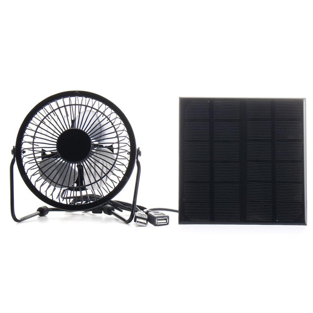 5W USB Solar Exhaust Fan Air Extractor Mini Iron Ventilator Solar Panel Powered Portable Summer Cooling Fan Power Cooler
