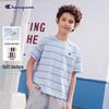 Champion Kids' Embroidered Stripe Short-Sleeve T-Shirt