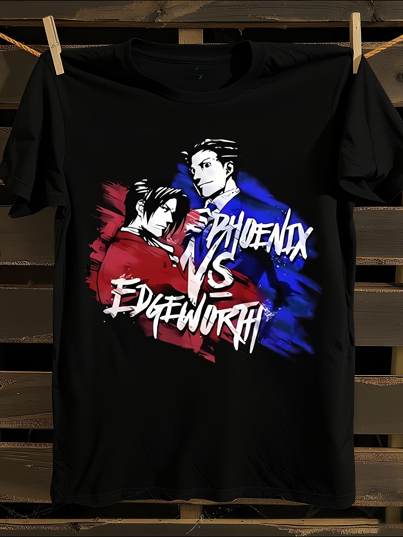 Ace Attorney vs Black Anime Tshirt Anime Graphic Tshirt XXXXL