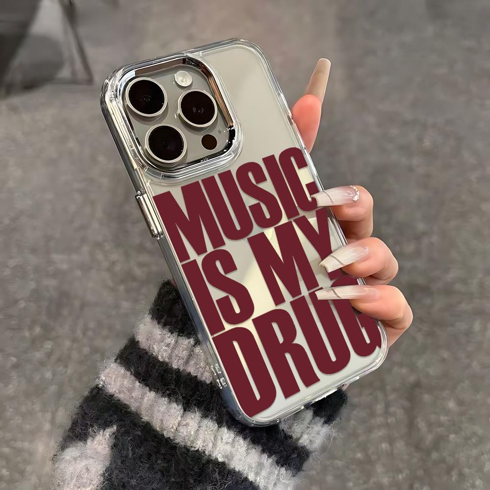 Love Music Phone Case For Iphone 11 Case Iphone 15 17E 13 12 14 16 Pro Max 14 Plus 17 Air 16E Soft Silicone Shockproof Cover
