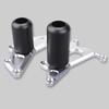 BYEMTTY Motorcycle Frame Sliders/Engine Sliders for Kawasaki Ninja ZX-6R 8BL-ZX636J (2024~) (Silver)