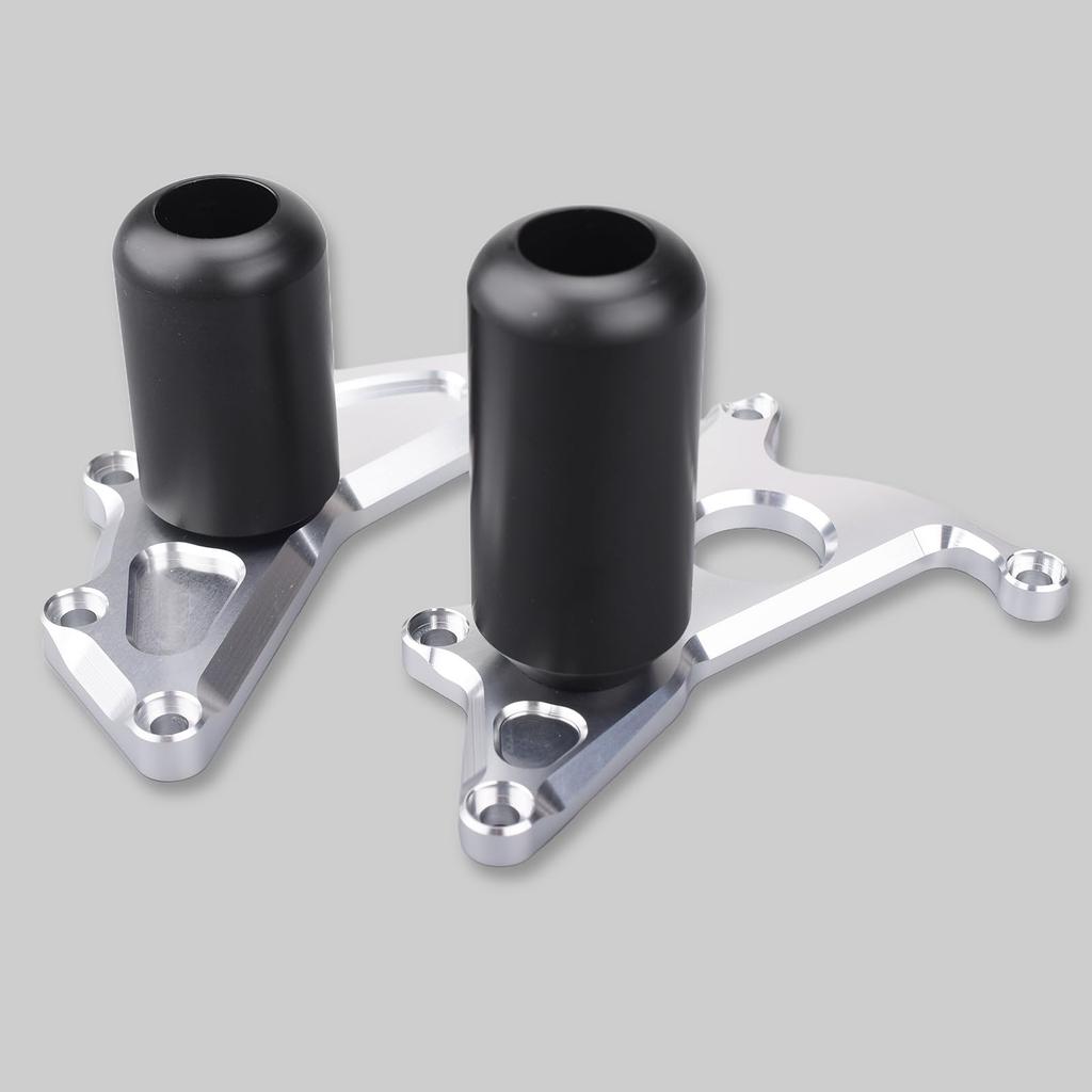 BYEMTTY Motorcycle Frame Sliders/Engine Sliders for Kawasaki Ninja ZX-6R 8BL-ZX636J (2024~) (Silver)