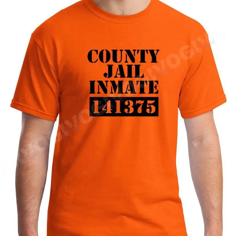 County Jail Inmate T Shirt Halloween Costume Prison Funny S Xxxl