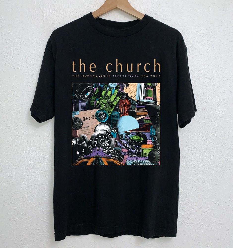 NEW The Church 2023 Kent Concert Gift For Fan Black All Size S-5XL Shirt Unisex T-Shirt S 1990₽