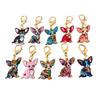 10Pcs Cartoon Dog Keychain Pendant Alloy Key Holder Charm Featuring Playful Design for Keys and Bags Accessories