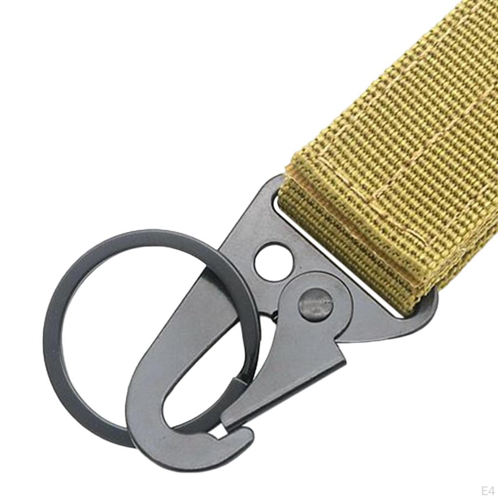 Nylon Webbing Buckle Practical Carabiner Belt Keychain Hook for Cycling