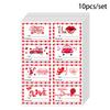 Valentines Gift Day Wrap Labels With Square Selfadhesive Stickers Party For