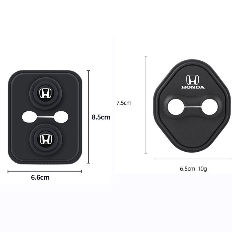 4Pcs Car Door Lock Protective Cover Auto Sticker Accessories For Honda Civic FIT Accord Prelude CRV 5th Mugen City CRZ CRX Jazz RG0