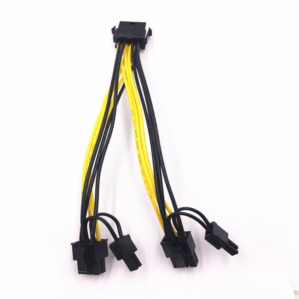 Power Cable EPS CPU 8Pin To Dual 8Pin GPU Splitter Cable Graphics Card Cable 8Pin To Dual 6+2pin
