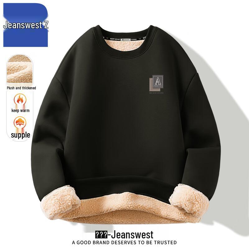 

Jeanswest Men s Lamb Fleece Round Neck Pullover ANJ59 5XL