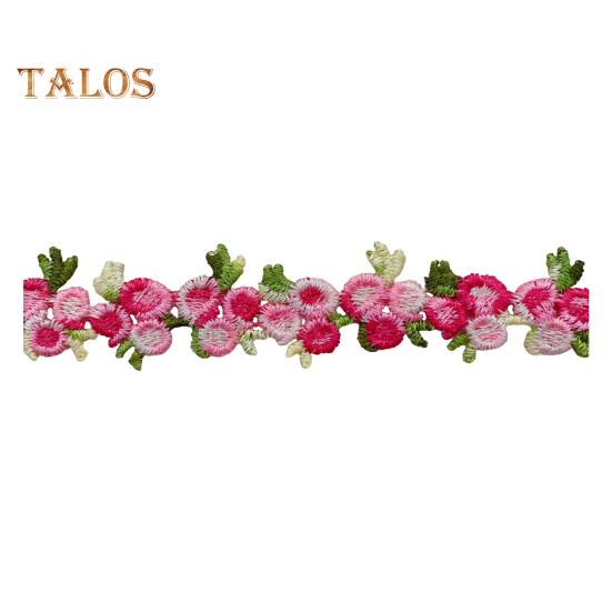 15 Yards Flower Lace Trim Ribbon Polyester Embroidered Lace Applique Strip Flower Lace Ribbon Sewing Fabric for DIY Crafts Wedding Decorations