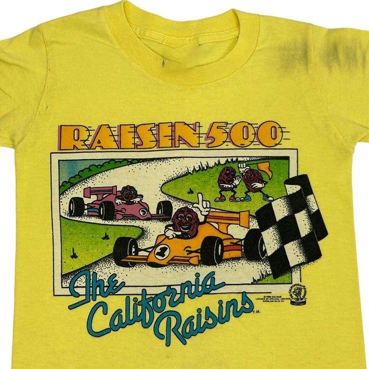 The California Raisins Youth Vintage 80s T Shirt NI505 XXXXL