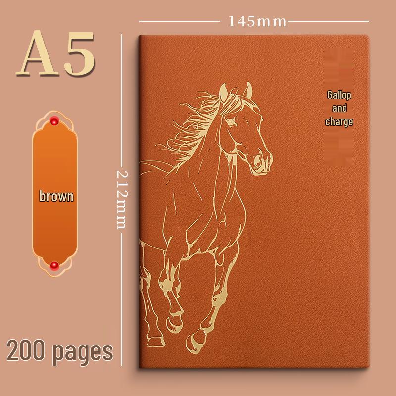 2026 Year of the Horse Corporate Notebook: Custom Logo Office Meeting Logbook