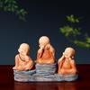 Resin Cute little monk sculptures and figurines Home, Room Car, Office,  Table decoration and accessories Wealth Luck Decor