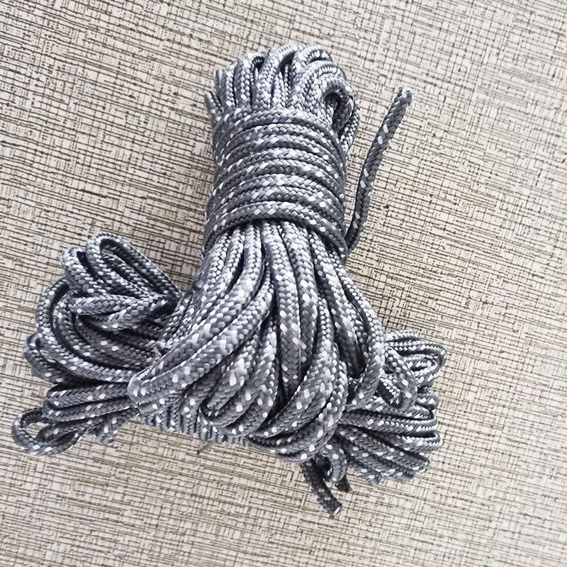 Reflective Outdoor Guy Ropes with Metal Buckles Set of 8 Ropes (2x4m, 6x2.5m)
