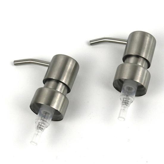 Erogatore di Sapone Liquido Schiumogeno in Acciaio Inossidabile Pompa Erogatrice Ugello Flacone Testa a Pressione