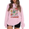 Women's Fashion Long-Sleeve Pullover Sweatshirt With Fun Christmas  Print