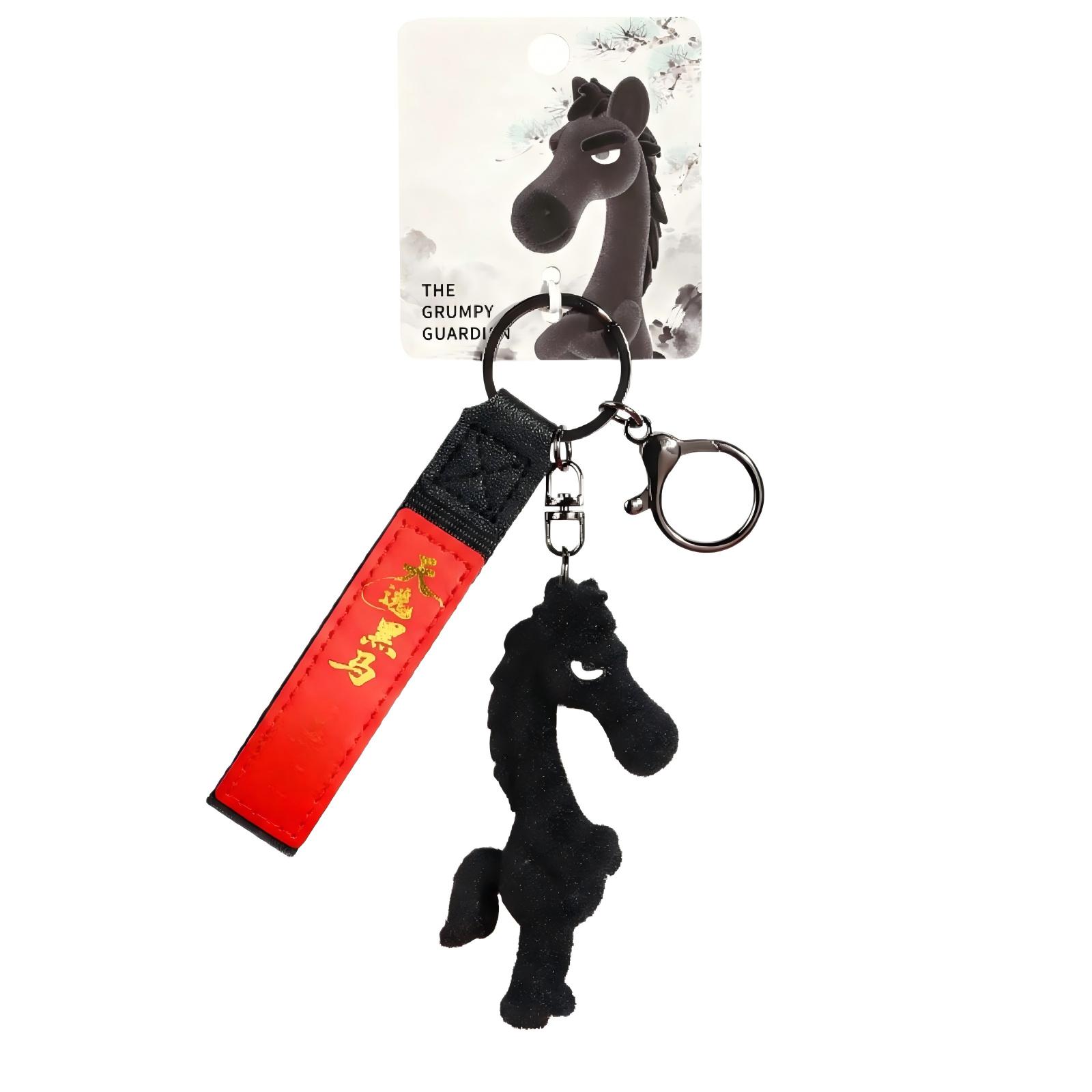 

Keychain With Flocked Plush Doll Pendant – Gift And Backpack Accessory B