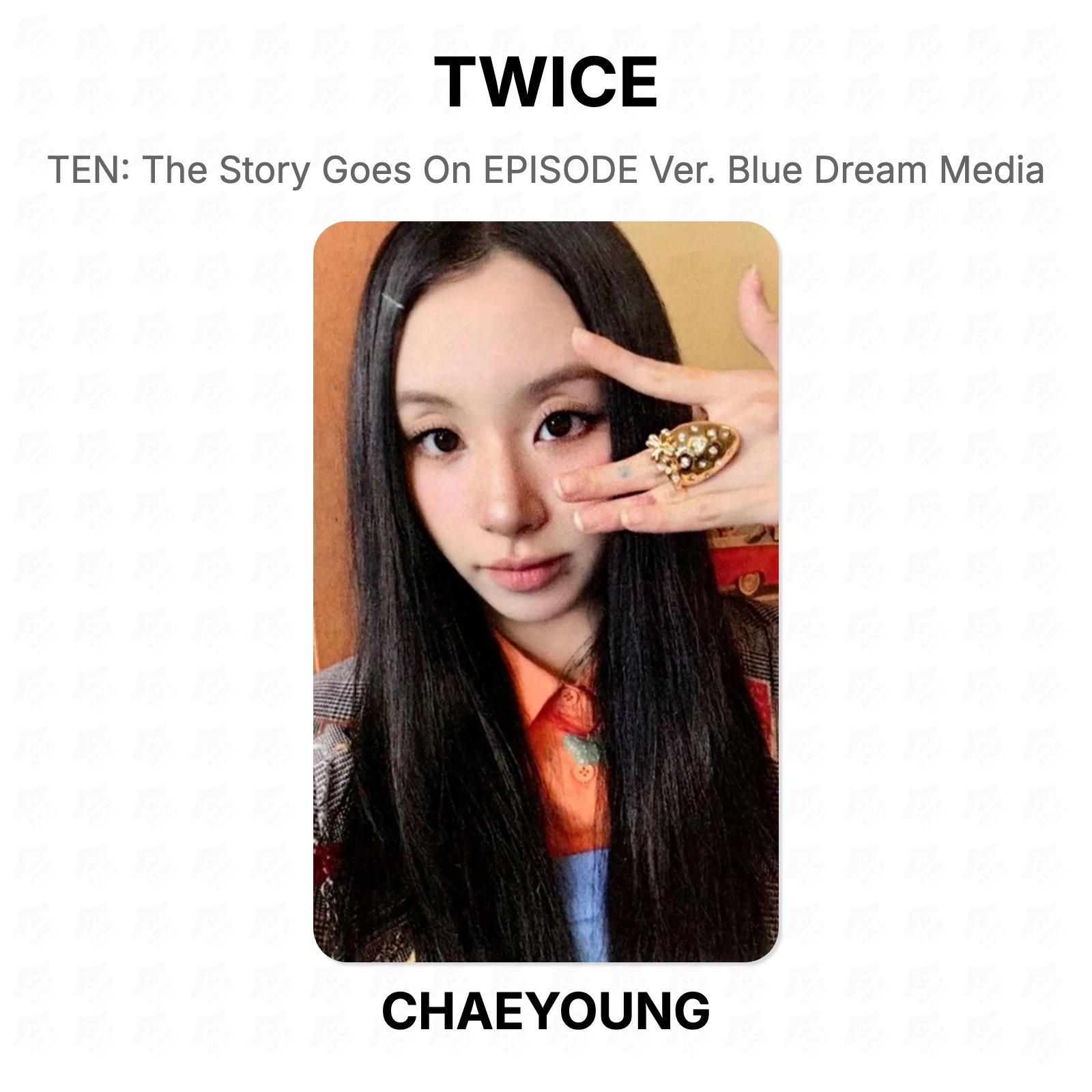 TWICE TEN: The Story Goes On EPISODE Ver. Blue Dream Media Official Photocard CHAEYOUNG