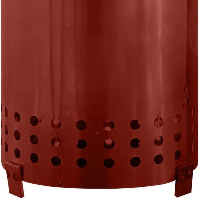 

Portable Wrought Iron Fire Pit: Outdoor Camping and Family Hand Warmer Stove красный