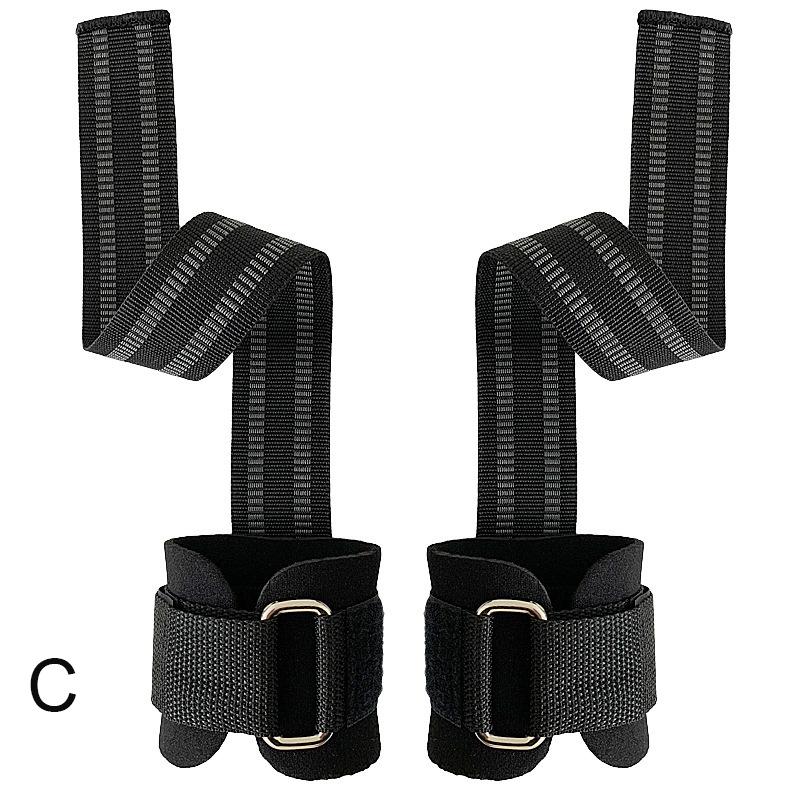 1 Paire de Sangles de Musculation Avec Bandes de Poignet Rembourrées Sangles de Deadlift pour la Salle de Sport Sangle de Musculation Antidérapante pour l'Entraînement de la Force