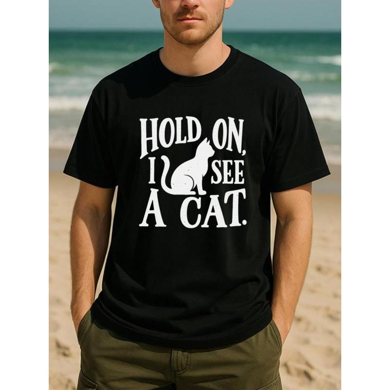 Европейские размеры Идентичность Раба Кошки Веселая Социальная Валюта Мужская Футболка с Принтом, Высококачественная Однотонная Футболка S