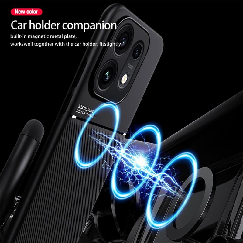 Custodia Magnetica Per OPPO Reno 16 Pro 16F 16FS Reno16 F FS 5G Copertura Protettiva Robusta Piatto Metallico Integrato Coque Fundas Capa