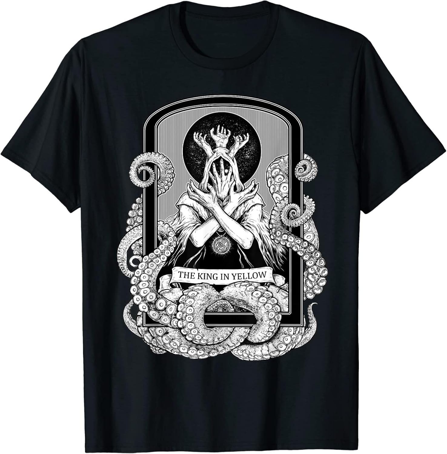 Limited King in Yellow Men T Shirt Black L S