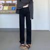 Jeans slim droit taille haute pour femme