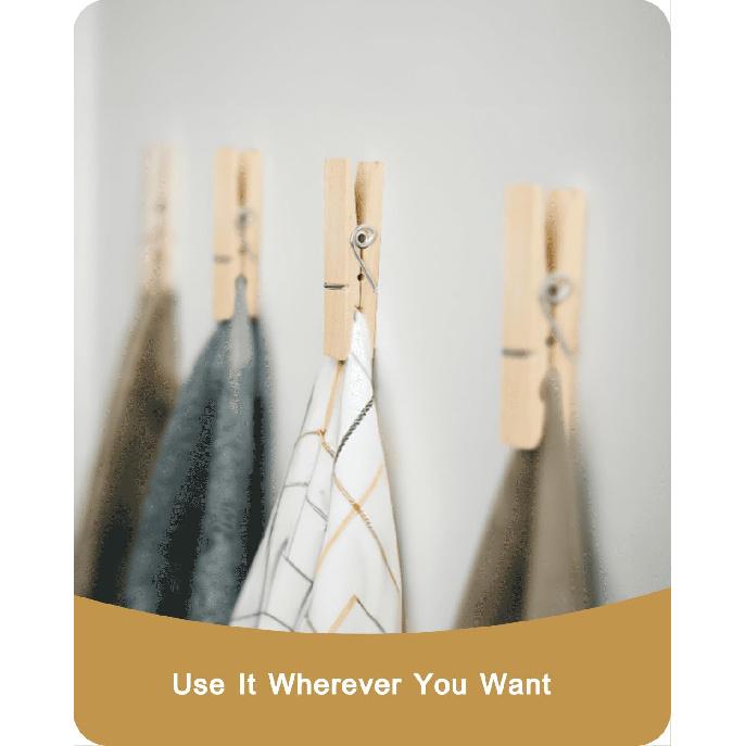 Clothes P Wooden Clothesp, 15 PCS Sturdy and Heavy Duty Natural Wood Clips for Hanging Clothes Photo Pictures Crafts Small Classroom Decorative Cheer