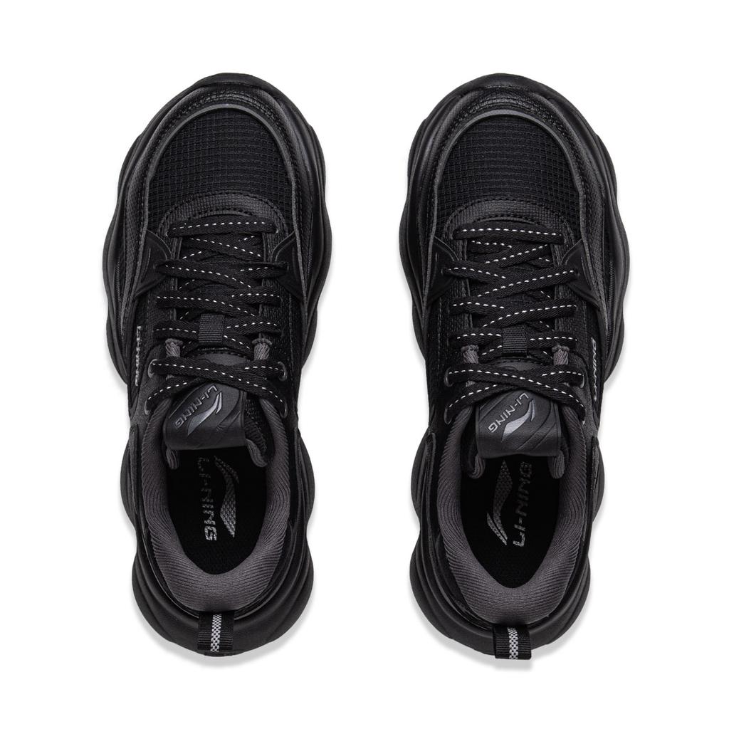 Li Ning Cloud Classic Versatile Retro Fashion Thick Sole Height Increasing Rebound Non-Slip Wear-Resistant Lightweight Low-Top Casual Shoes AGCV324-5