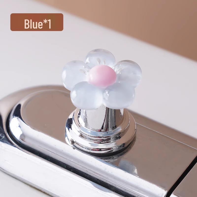 

Цветочная Кнопка Унитаза Нейл-арт Переключатель Бачка Ванной Универсальный Подъемник Крышки Слив фиолетовый