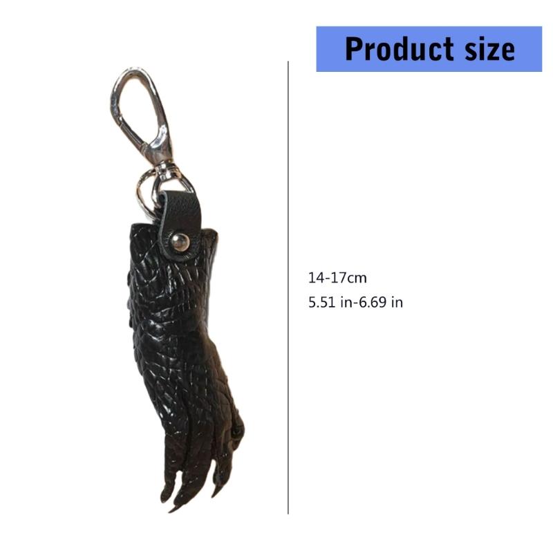 Ciondolo Portachiavi alla Moda a Forma di Artiglio di Alligatore Accessorio per Portafoglio Perfetto per Borse e Portachiavi