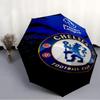 Printed Chelsea FC logo Printed Folding Umbrella,Outdoor,Leisure,And Travel Umbrella,Durable Umbrella Fabric,Birthday And Holiday Gift