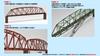 TOMYTEC TOMIX N Gauge Single Track Curved String Truss Iron Bridge S420 F Dark Green 3279 Railroad Model Supplies
