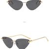 Fashion Rimless Triangle Sunglasses Women Trendy Personality Stylish Sun Glasses