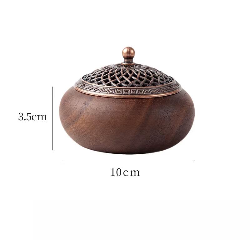 

Walnut Incense Burner Indoor Sandalwood and Agarwood Incense Burner for Household Use Solid Wood Incense Burner Household Goods