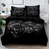 3-Piece Simple Modern Skull Animal Pattern Digital Printed Down Duvet Cover Set,Bedding Set(1 Down Duvet Cover+2 Pillowcases)