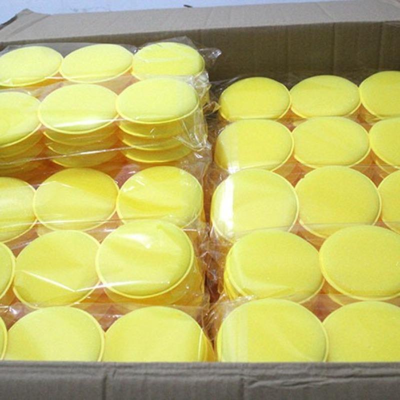 12 Pcs Car Foam Sponge Wax Applicator Cleaning Detailing Pads Car Waxing Polishing Pad 10cm Car Wash Care Cleaning Kit